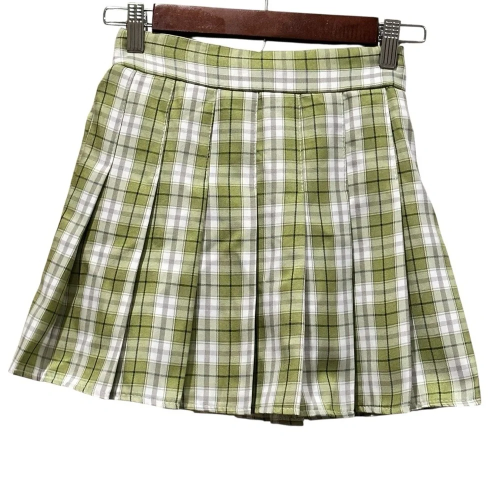 PRINCESS POLLY xx Plaid Check Pleated School Girl Lona Mini Skirt Size XS/S NEW